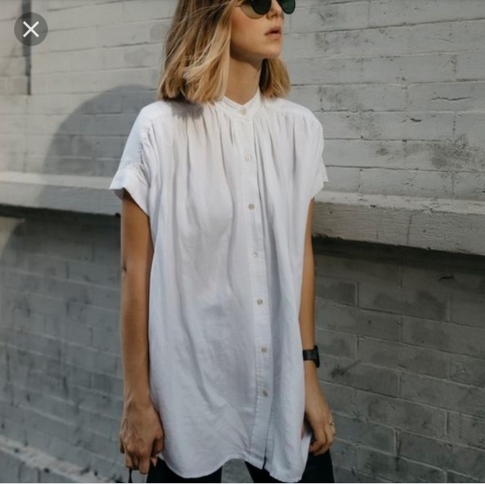 Aritzia Wilfred black Bertillon blouse